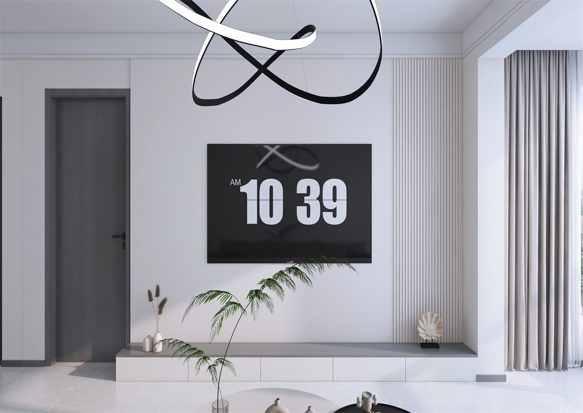 攬秀苑110㎡ | 小戶型裝修模板來(lái)了！現(xiàn)代簡(jiǎn)約風(fēng)+黑白灰百看不膩